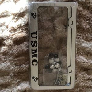 USMC license plate covers